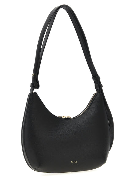Furla Black Leather Shoulder Bag