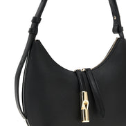 Furla Black Leather Shoulder Bag