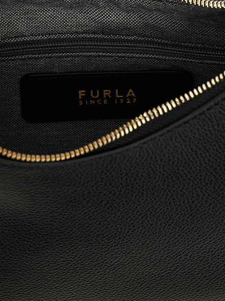 Furla Black Leather Shoulder Bag