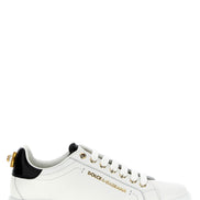 Dolce & Gabbana Bicolor Calfskin Low Top Sneakers