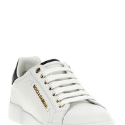 Dolce & Gabbana Bicolor Calfskin Low Top Sneakers