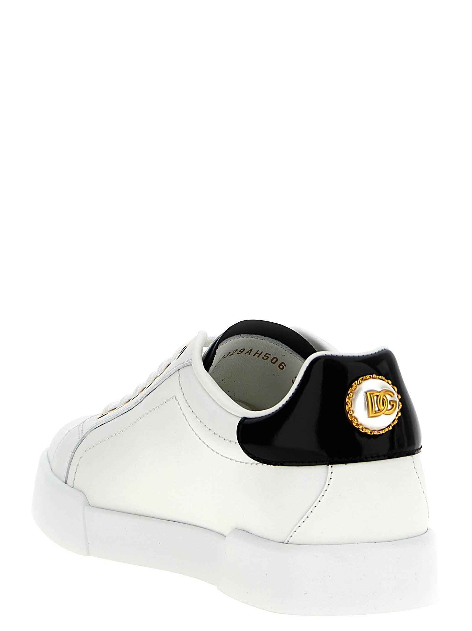 Dolce & Gabbana Bicolor Calfskin Low Top Sneakers
