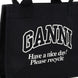 Ganni Bicolor Recycled Cotton Tote Bag