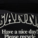 Ganni Bicolor Recycled Cotton Tote Bag