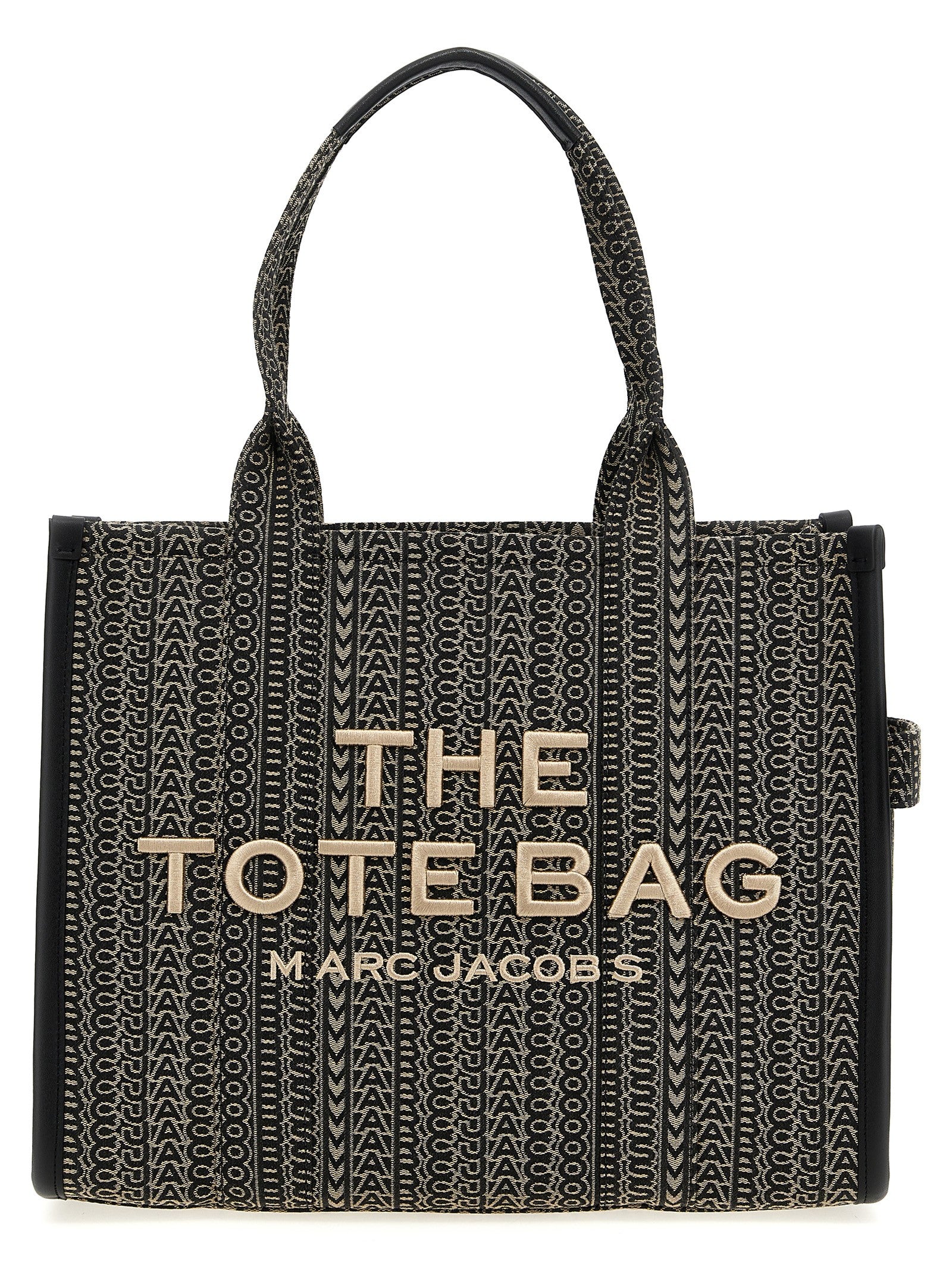 Μπεζ τσάντα tote από βαμβάκι Marc Jacobs