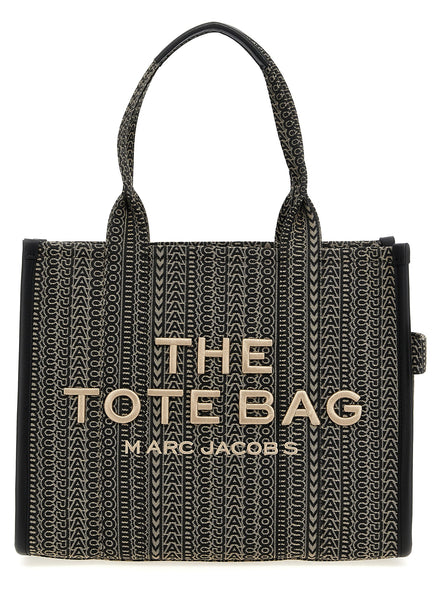 Μπεζ τσάντα tote από βαμβάκι Marc Jacobs