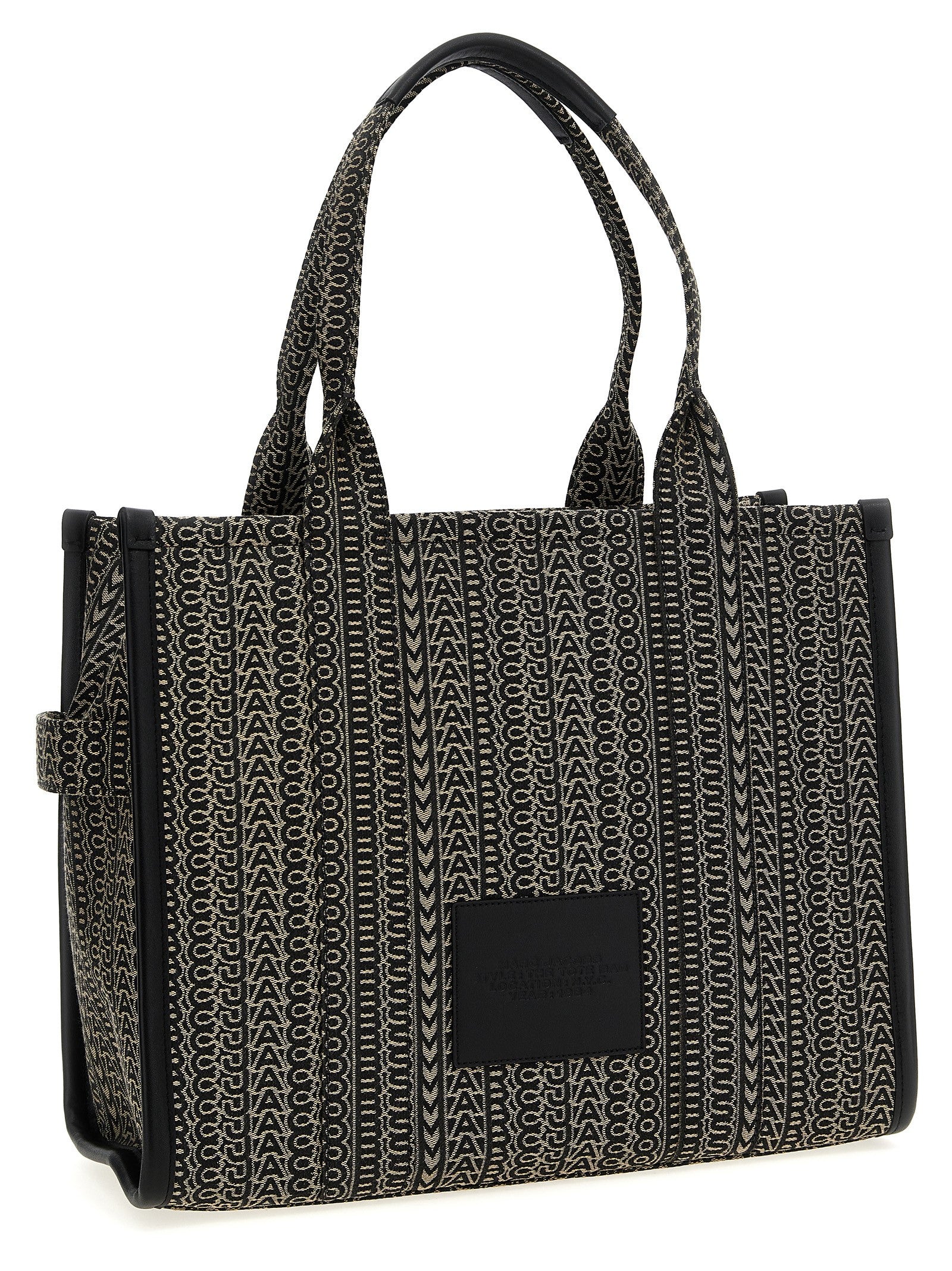 Μπεζ τσάντα tote από βαμβάκι Marc Jacobs