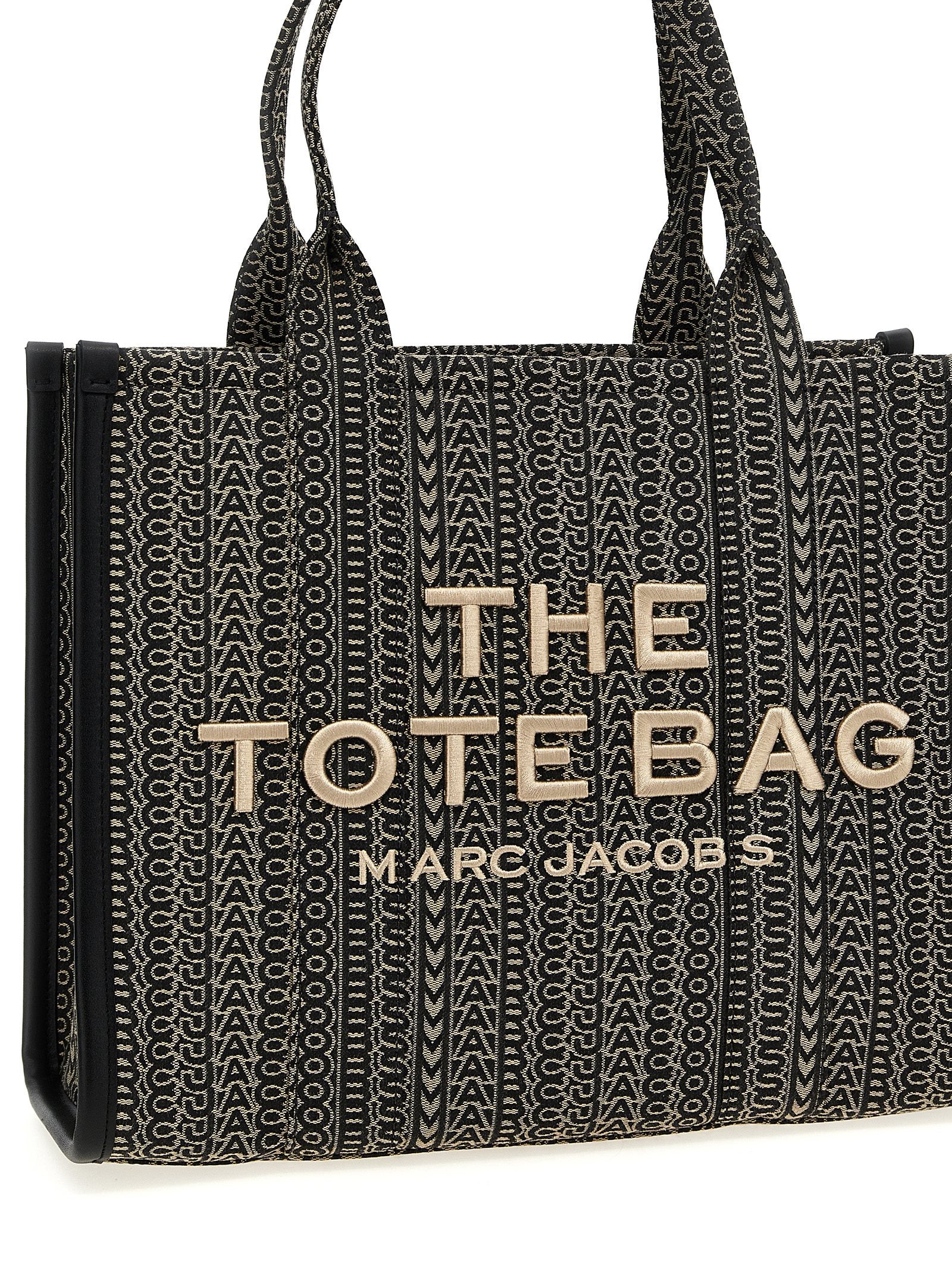 Μπεζ τσάντα tote από βαμβάκι Marc Jacobs