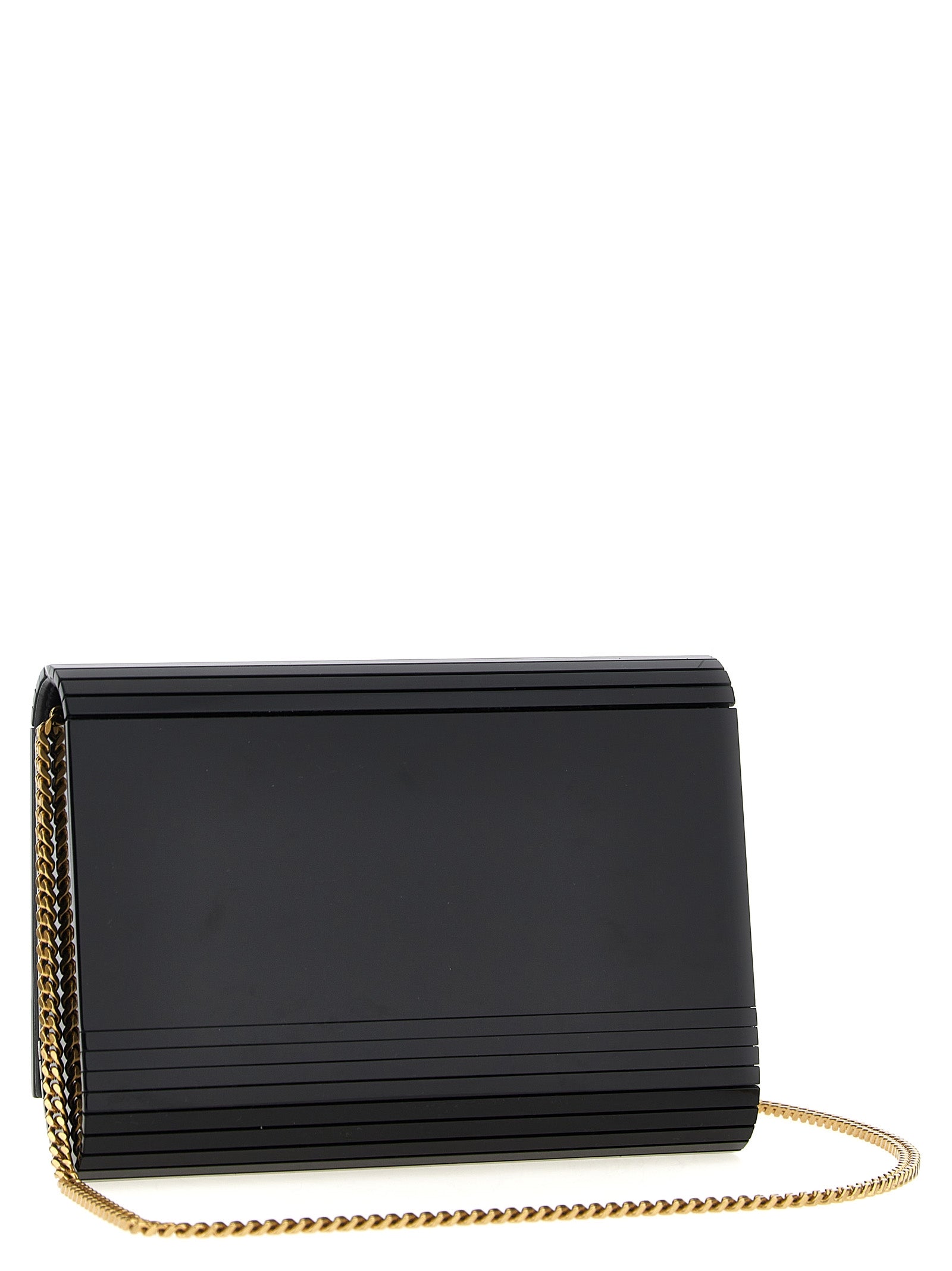 Saint Laurent Black Plexiglass Crossbody Bag
