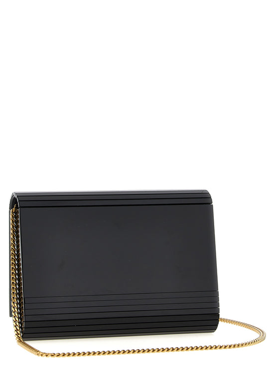 Saint Laurent Black Plexiglass Crossbody Bag