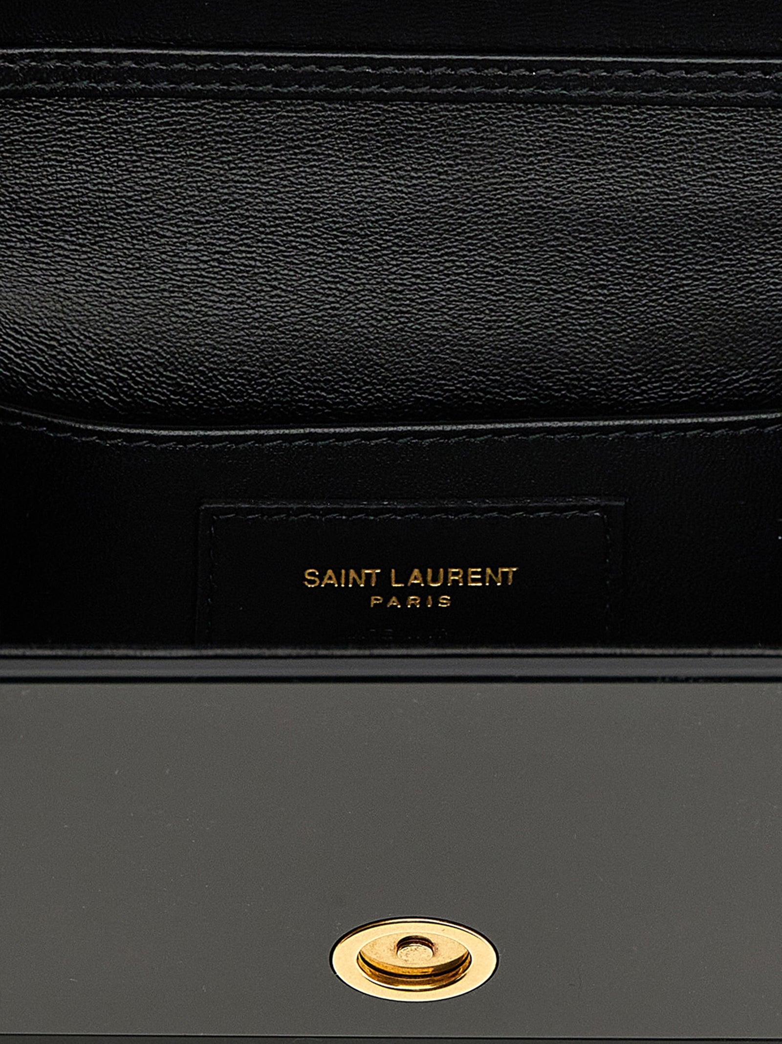 Saint Laurent Black Plexiglass Crossbody Bag