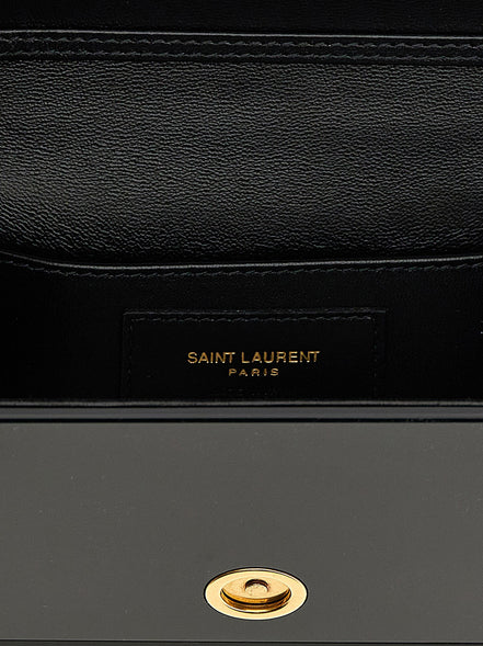 Saint Laurent Black Plexiglass Crossbody Bag