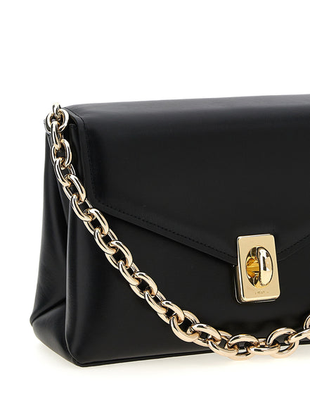 Furla Black Leather Shoulder Bag