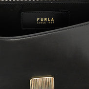 Furla Black Leather Shoulder Bag