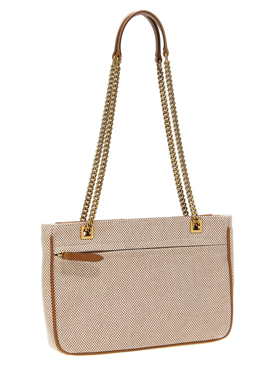 Valentino Garavani Beige Cotton Tote Bag