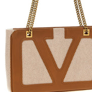Valentino Garavani Beige Cotton Tote Bag