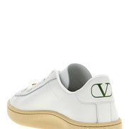 Valentino Garavani White Calfskin Low Top Sneakers