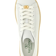 Valentino Garavani White Calfskin Low Top Sneakers