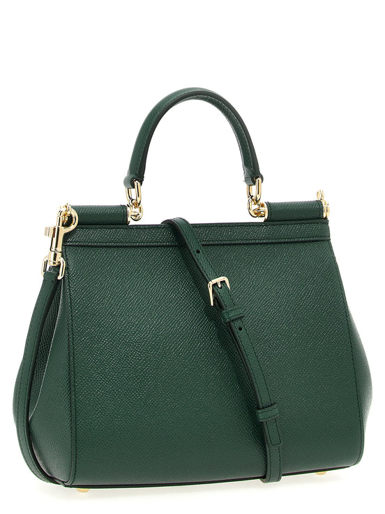 Dolce & Gabbana Bicolor Calfskin Handbag