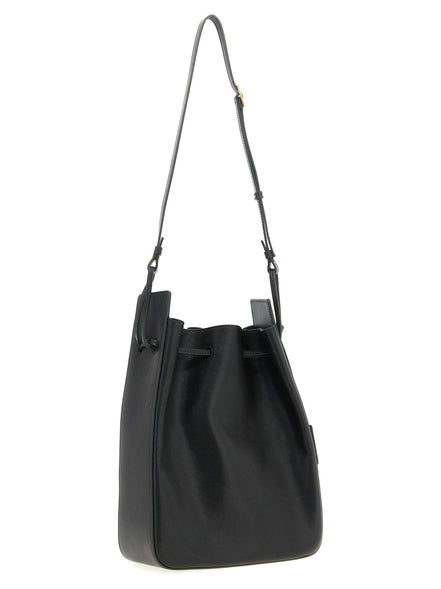 Saint Laurent Bicolor Calfskin Crossbody Bag