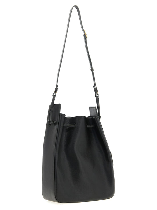 Saint Laurent Bicolor Calfskin Crossbody Bag