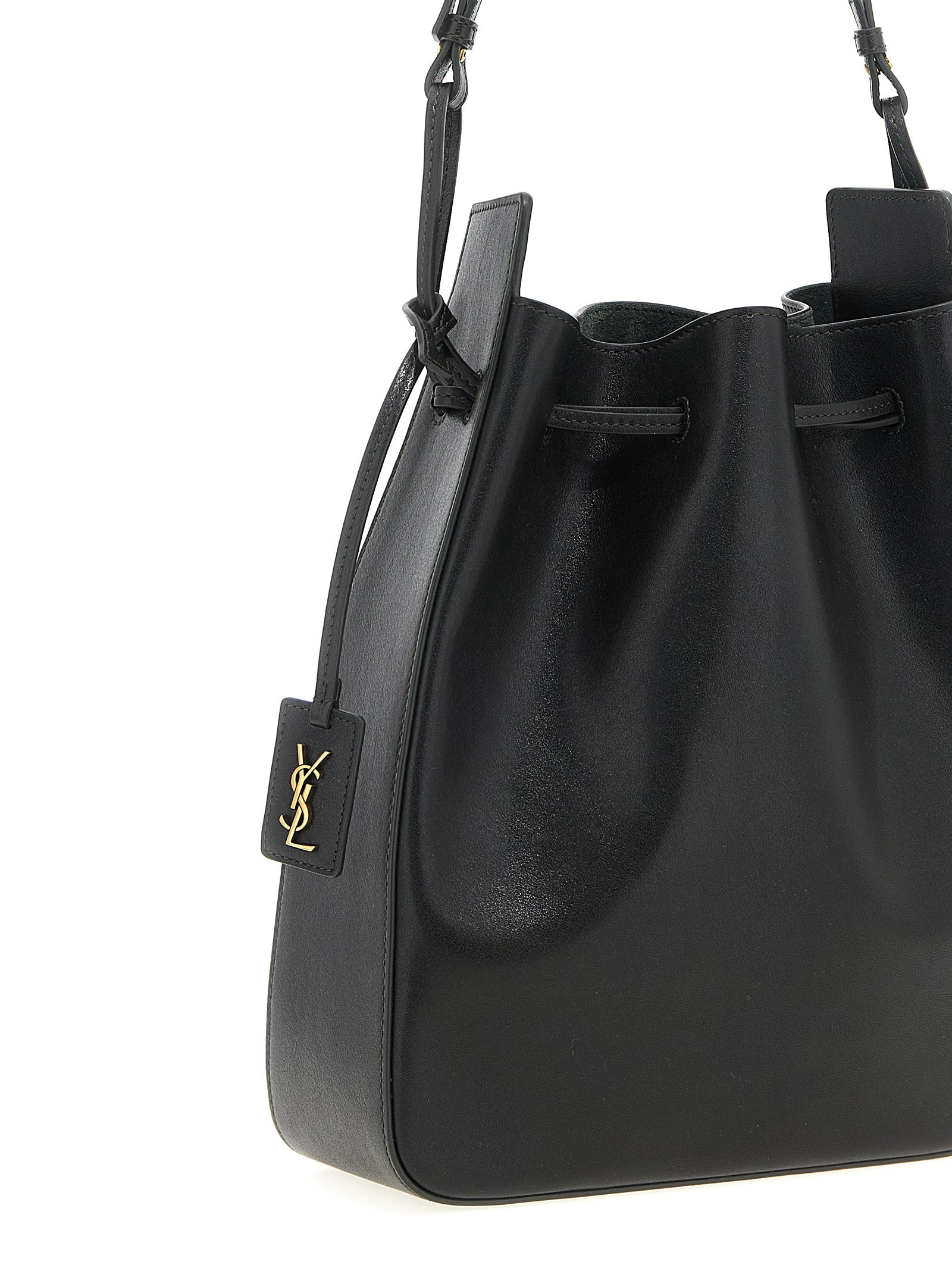 Saint Laurent Bicolor Calfskin Crossbody Bag