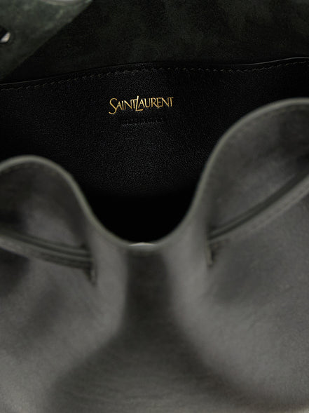 Saint Laurent Bicolor Calfskin Crossbody Bag