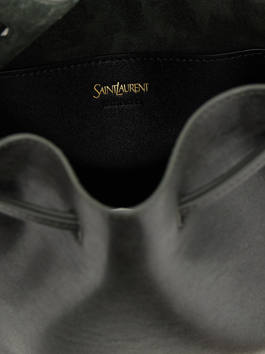 Saint Laurent Bicolor Calfskin Crossbody Bag