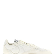 Marine Serre White Calfskin Athletic Sneakers