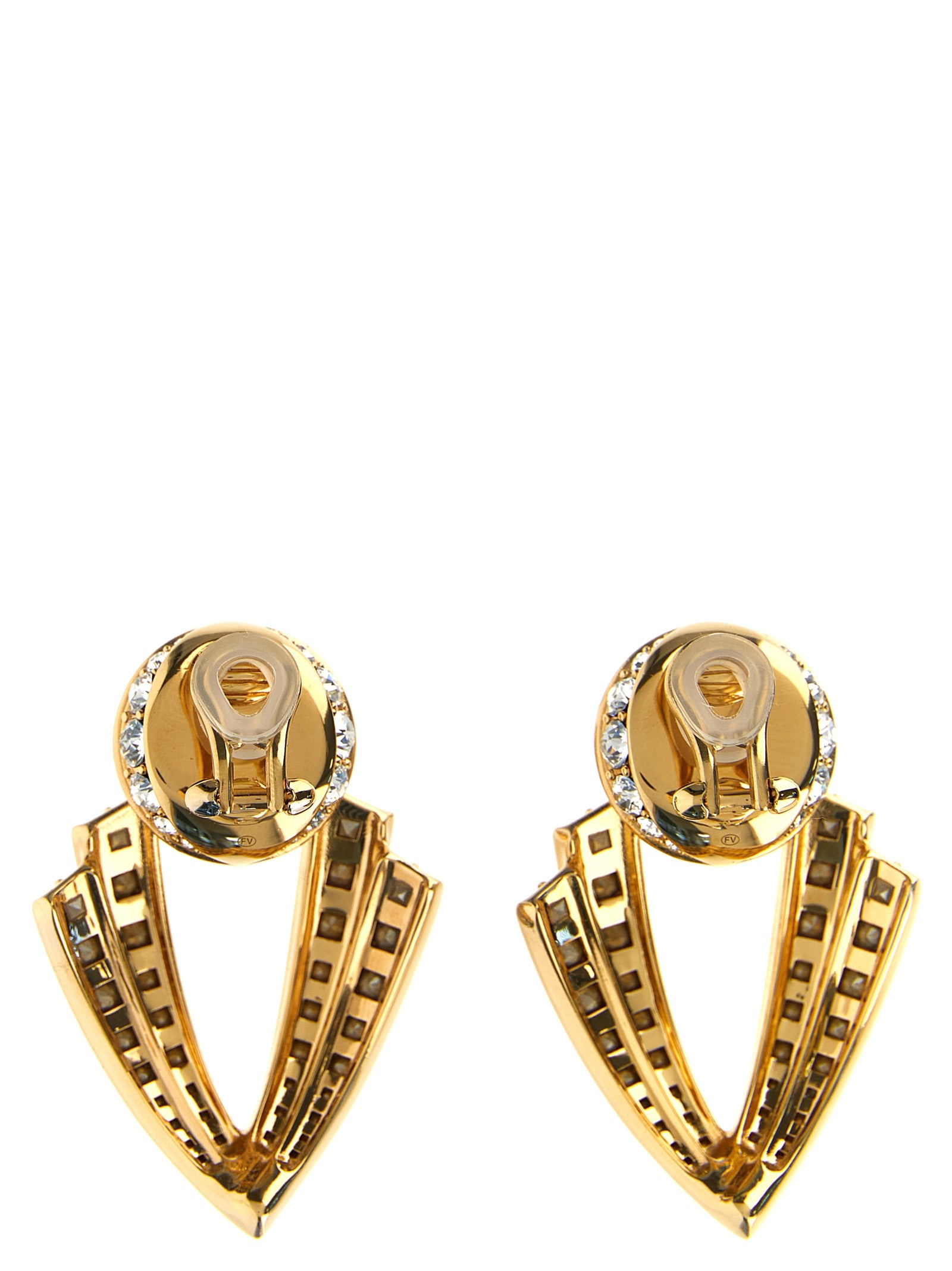 Valentino Garavani Gold Brass Earrings