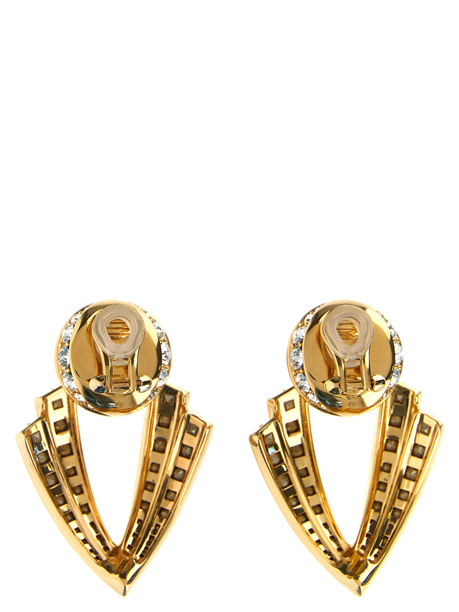 Valentino Garavani Gold Brass Earrings