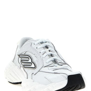 Balenciaga White Cowhide Athletic Sneakers