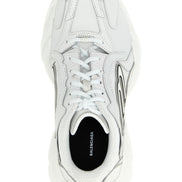 Balenciaga White Cowhide Athletic Sneakers