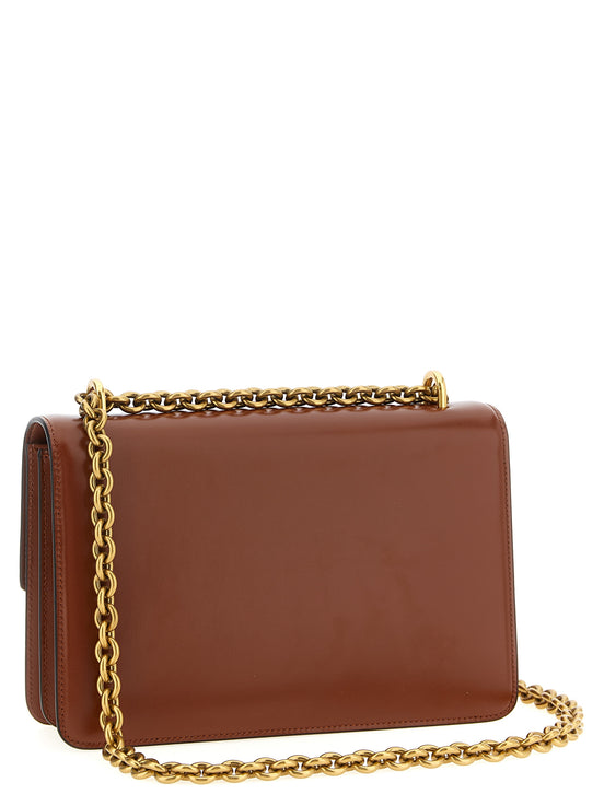 Valentino Garavani Brown Calfskin Shoulder Bag