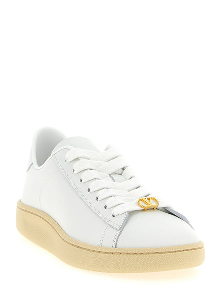 Valentino Garavani White Calfskin Sneakers