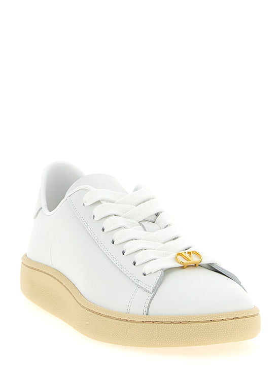 Valentino Garavani White Calfskin Sneakers