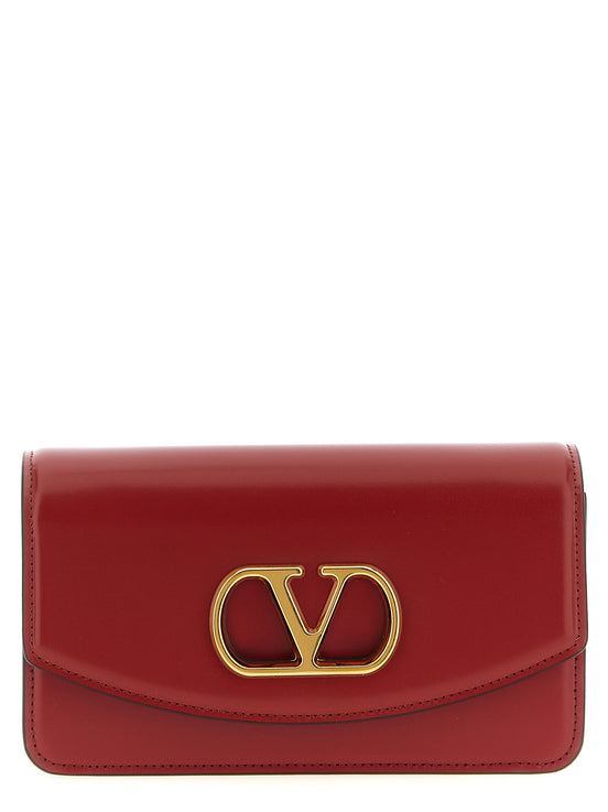 Valentino Garavani Multicolor Calfskin Clutch Bag