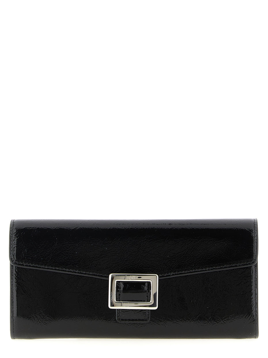 Roger Vivier Black Calfskin Cardholder