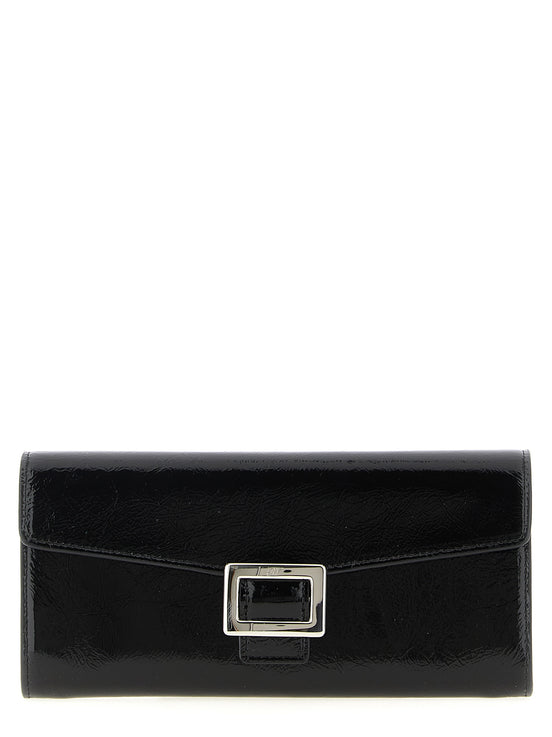 Roger Vivier Black Calfskin Cardholder