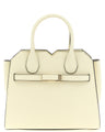 Valextra White Calfskin Handbag