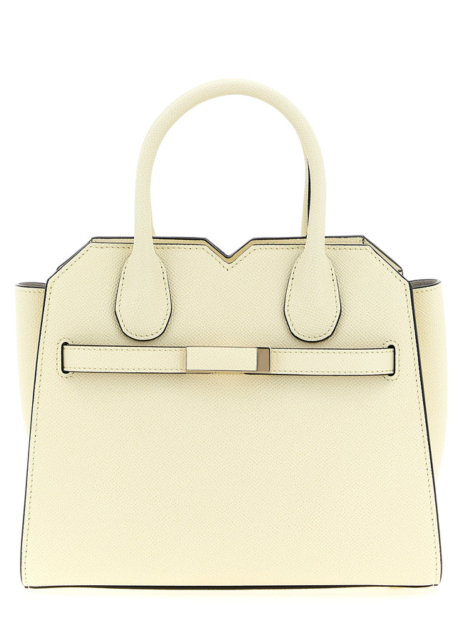 Valextra White Calfskin Handbag