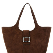 Roger Vivier Brown Goatskin Tote Bag