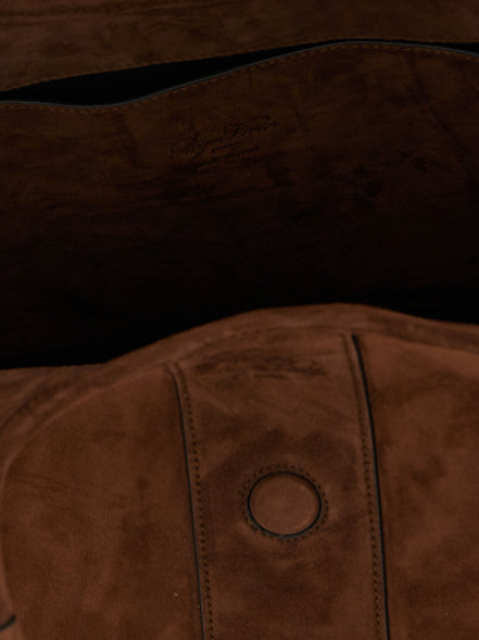 Roger Vivier Brown Goatskin Tote Bag