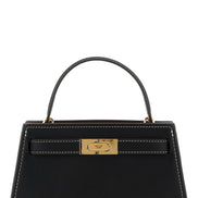 Tory Burch Black Cowhide Handbag