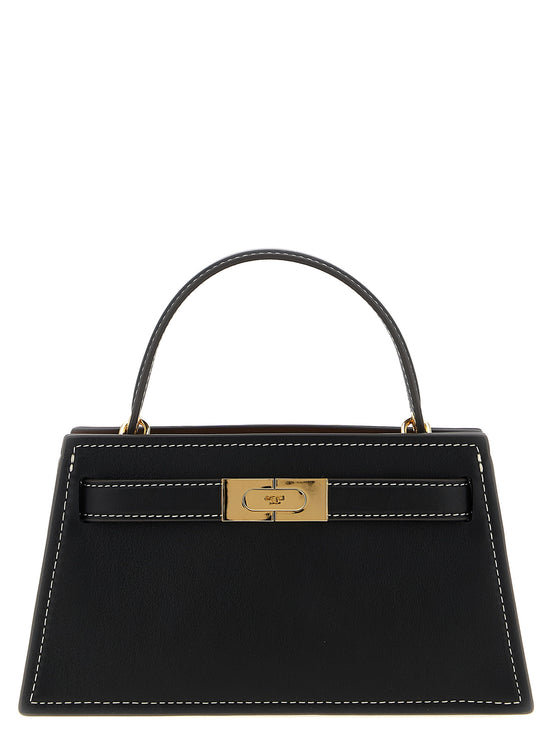 Μαύρη Τσάντα Χειρός από Δέρμα Αγελάδας Tory Burch