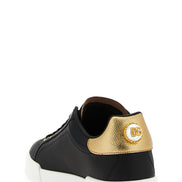 Dolce & Gabbana Black Calfskin Sneakers