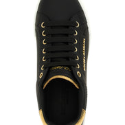 Dolce & Gabbana Black Calfskin Sneakers