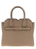Valextra Beige Calfskin Handbag