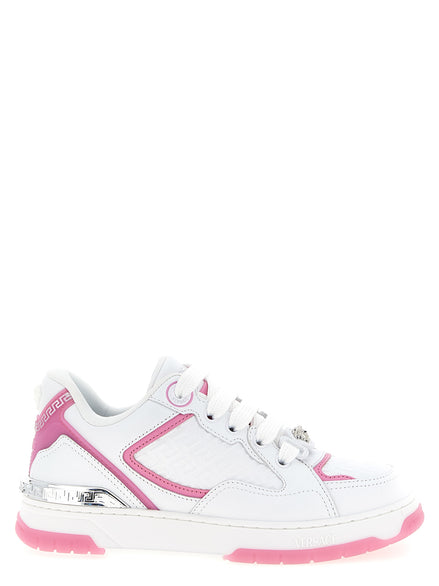 Versace Multicolor Calfskin Athletic Sneakers