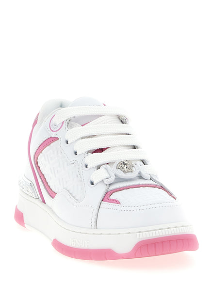 Versace Multicolor Calfskin Athletic Sneakers